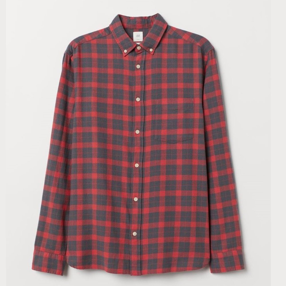NWOT Checked Cotton Flannel Size Small